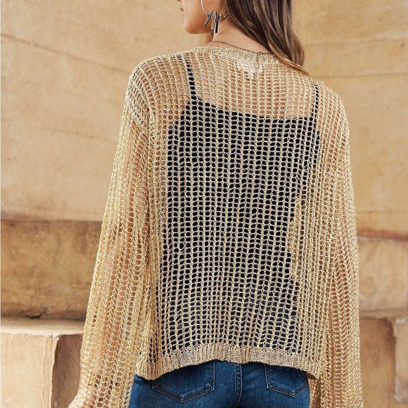 Metallic Crochet Top - Picture 5 of 5